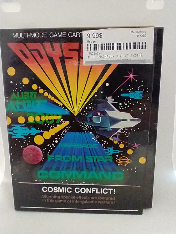 MAGNAVOX ODYSSEY 2 COSMIC CONFLICT (WITH BOX) (usagé)