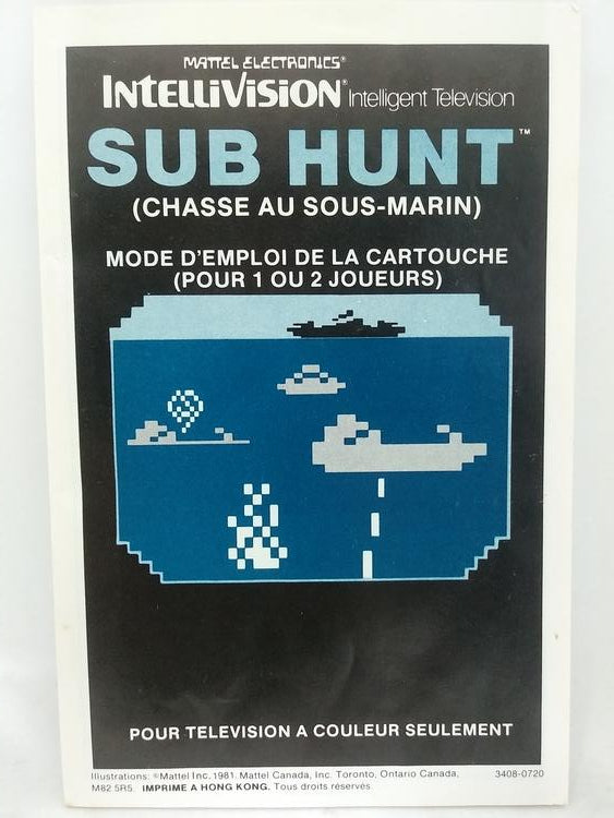 INTELLIVISION SUB HUNT (COMPLETE IN BOX) (usagé)