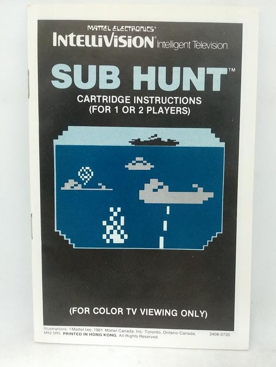 INTELLIVISION SUB HUNT (COMPLETE IN BOX)