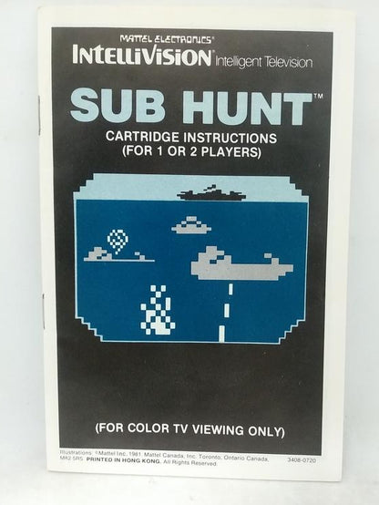 INTELLIVISION SUB HUNT (COMPLETE IN BOX)