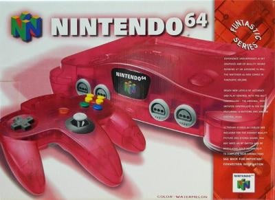 NINTENDO 64 WATERMELON (COMPLETE IN BOX) (usagé)