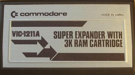COMMODORE VIC-20 SUPER EXPANDER WITH 3K RAM CARTRIDGE