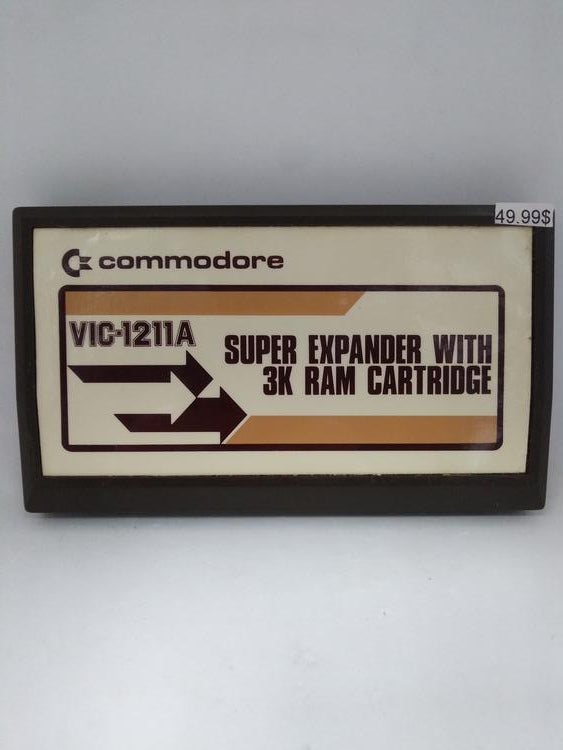 COMMODORE VIC-20 SUPER EXPANDER WITH 3K RAM CARTRIDGE