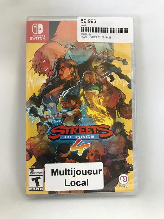 STREETS OF RAGE 4 (usagé)
