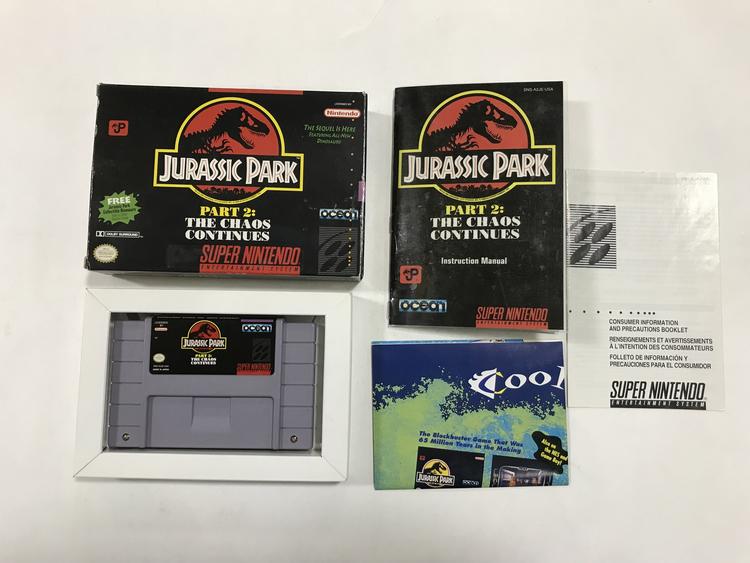 JURASSIC PARK 2 THE CHAOS CONTINUES (COMPLETE IN BOX)