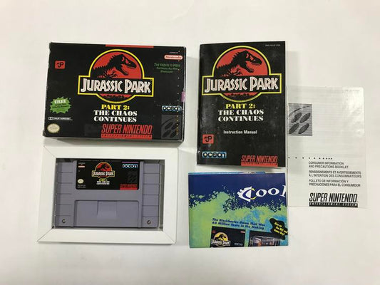 JURASSIC PARK 2 THE CHAOS CONTINUES (COMPLETE IN BOX)