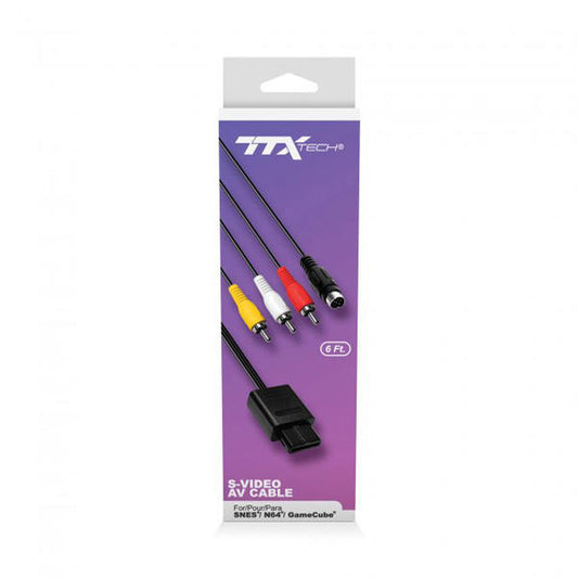 AV CABLE + S-VIDEO JOBBER (GAMECUBE / N64 / SNES)