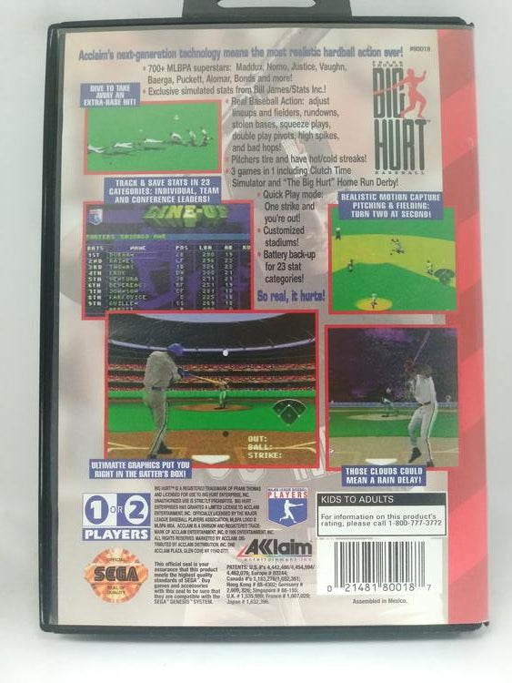 FRANK THOMAS BIG HURT BASEBALL (COMPLETE IN BOX)
