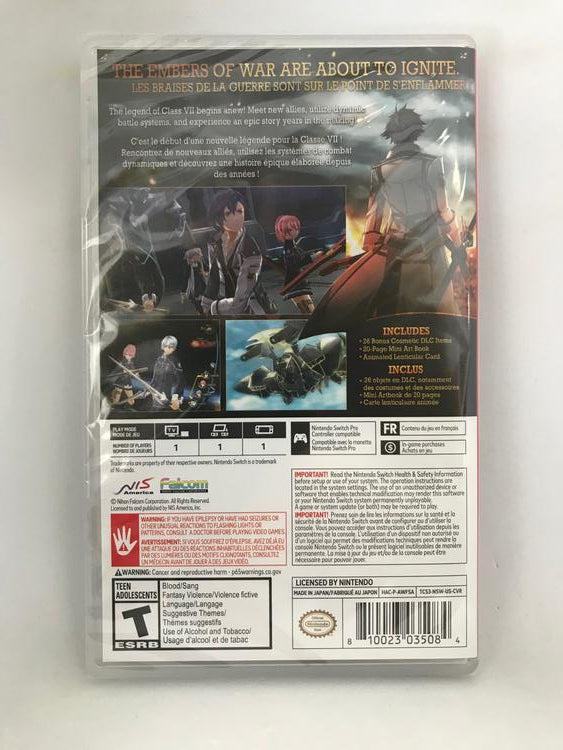 THE LEGEND OF HEROES TRAILS OF COLD STEEL III EXTRACURRICULAR EDITION