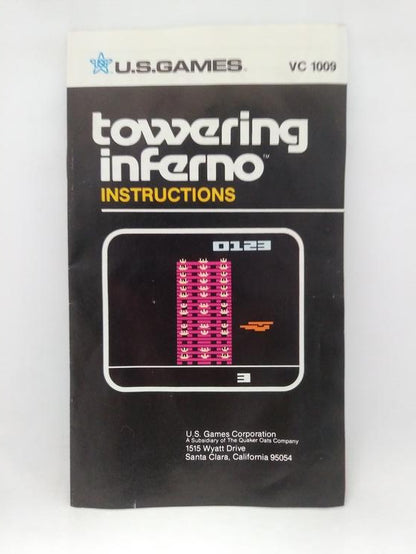 ATARI 2600 TOWERING INFERNO (COMPLETE IN BOX)