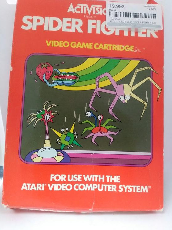 ATARI 2600 SPIDER FIGHTER (COMPLETE IN BOX)