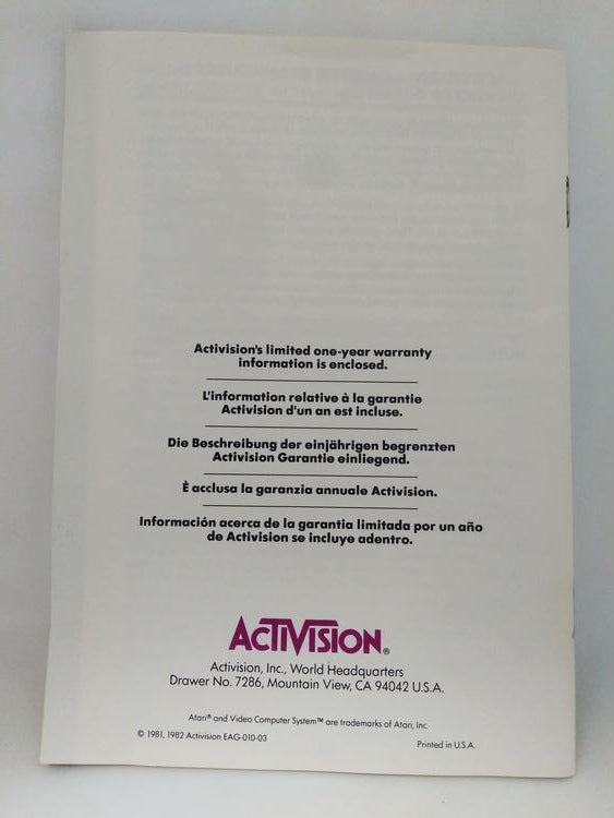 ATARI 2600 KABOOM! INTERNATIONAL EDITION (COMPLETE IN BOX)