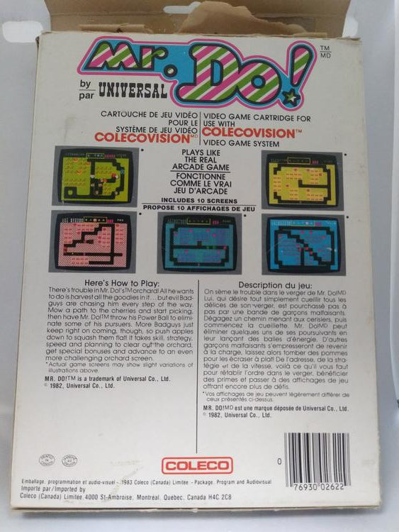COLECOVISION MR. DO! (WITH BOX)