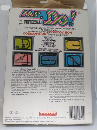 COLECOVISION MR. DO! (WITH BOX)