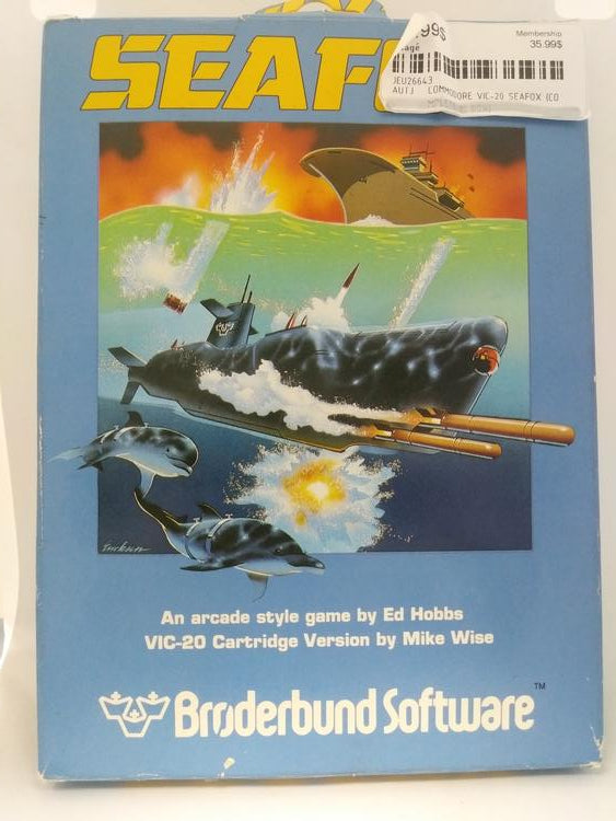 COMMODORE VIC-20 SEAFOX (COMPLETE IN BOX) (usagé)