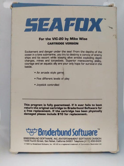 COMMODORE VIC-20 SEAFOX (COMPLETE IN BOX) (usagé)