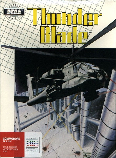 COMMODORE 64 THUNDER BLADE (COMPLETE IN BOX)