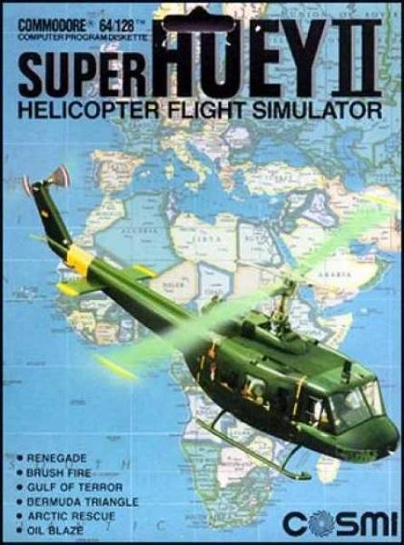 COMMODORE 64 SUPER HUEY II (COMPLETE IN BOX)
