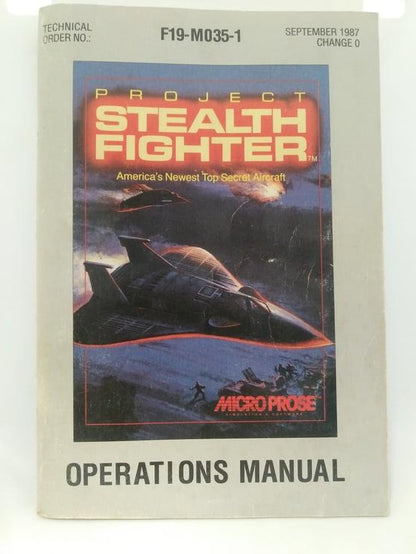 COMMODORE 64 PROJECT STEALTH FIGHTER (COMPLETE IN BOX)
