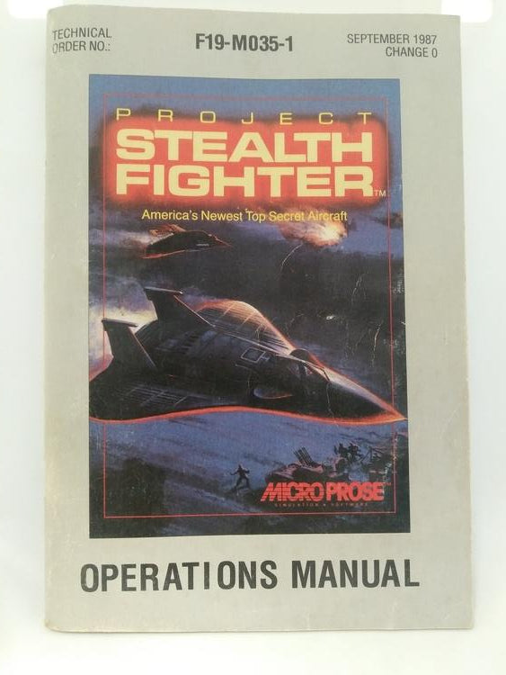 COMMODORE 64 PROJECT STEALTH FIGHTER (COMPLETE IN BOX) (usagé)