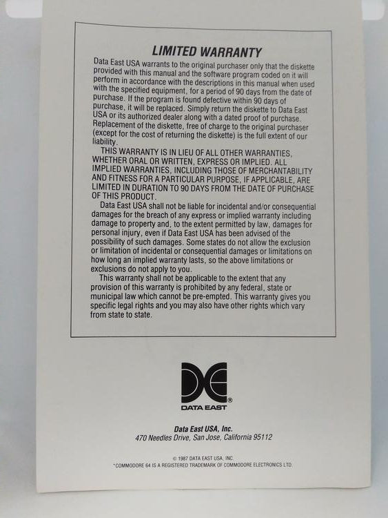COMMODORE 64 BREAKTHRU (COMPLETE IN BOX)