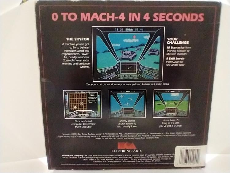 COMMODORE 64 SKYFOX (COMPLETE IN BOX) (usagé)