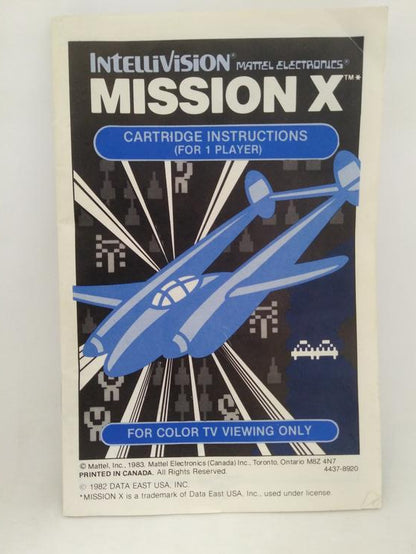 INTELLIVISION MISSION X (COMPLETE IN BOX)