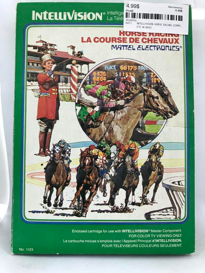 INTELLIVISION HORSE RACING (COMPLETE IN BOX)