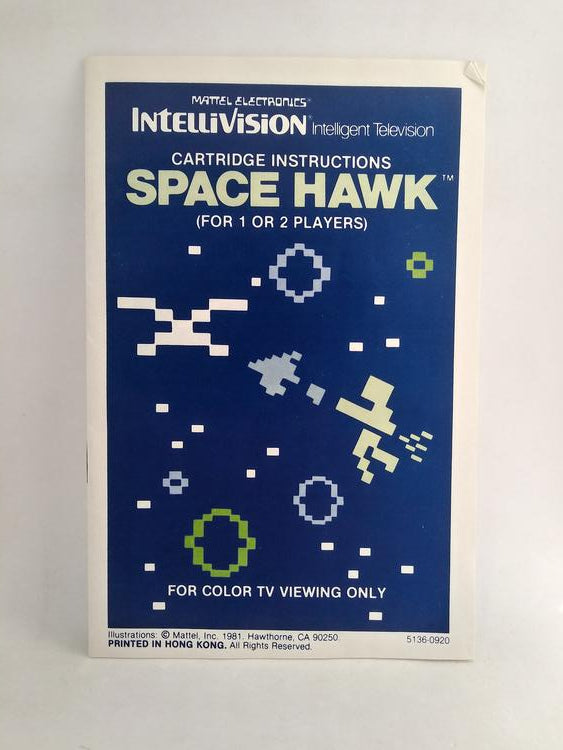 INTELLIVISION SPACE HAWK (COMPLETE IN BOX)