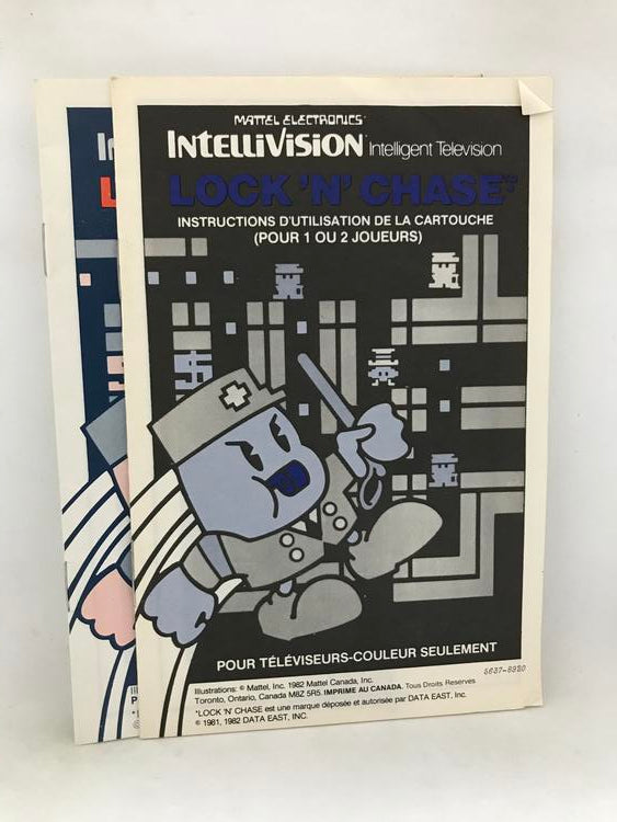 INTELLIVISION LOCK N' CHASE (COMPLETE IN BOX)