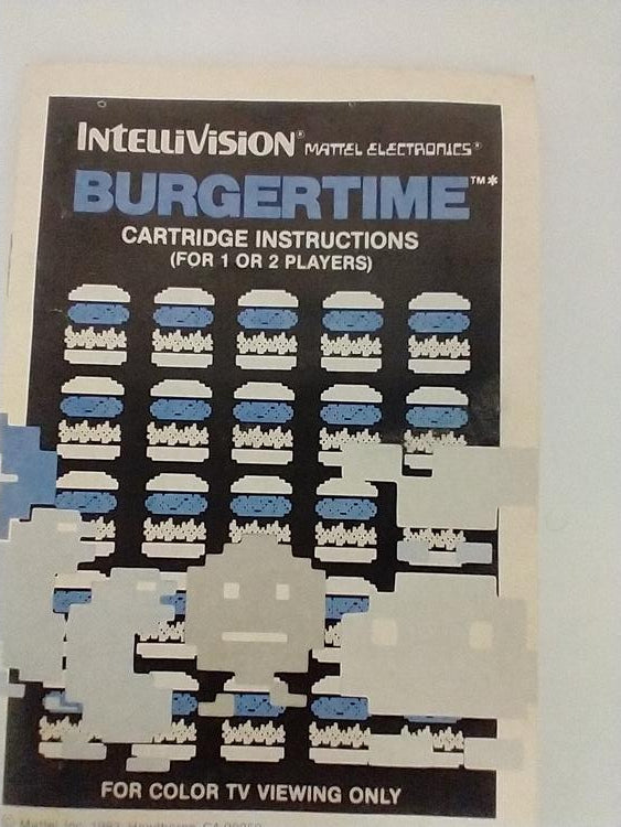 INTELLIVISION BURGERTIME (COMPLETE IN BOX) (usagé)