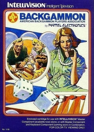 INTELLIVISION BACKGAMMON (COMPLETE IN BOX)