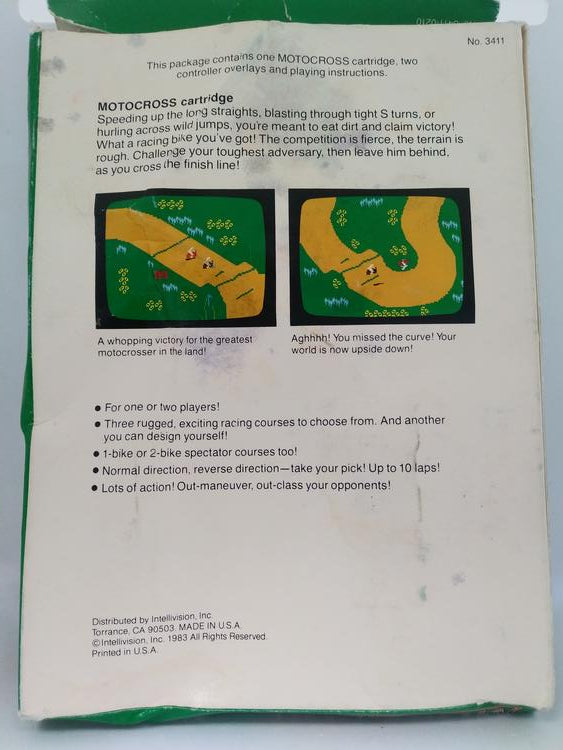 INTELLIVISION MOTOCROSS (COMPLETE IN BOX) (usagé)