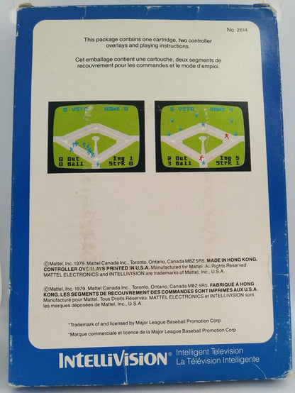 INTELLIVISION MAJOR LEAGUE BASEBALL (COMPLETE IN BOX) (usagé)