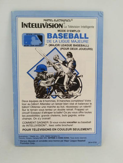 INTELLIVISION MAJOR LEAGUE BASEBALL (COMPLETE IN BOX)