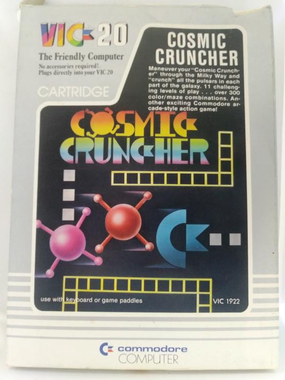 COMMODORE VIC-20 COSMIC CRUNCHER (WITH BOX) (usagé)