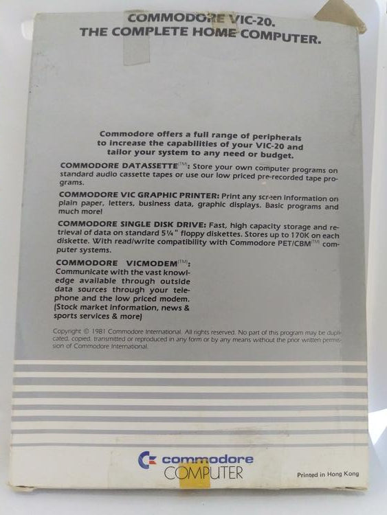 COMMODORE VIC-20 COSMIC CRUNCHER (WITH BOX) (usagé)