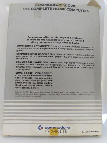 COMMODORE VIC-20 COSMIC CRUNCHER (WITH BOX) (usagé)