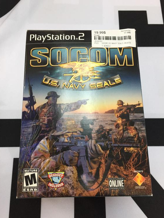 SOCOM US NAVY SEALS HEADSET BUNDLE (COMPLETE IN BOX) (usagé)