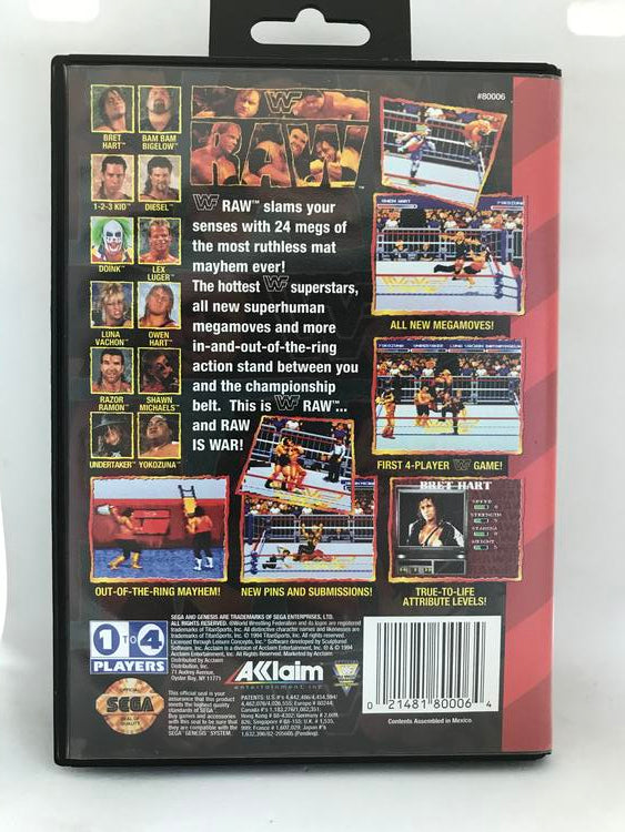 WWF RAW (COMPLETE IN BOX) (usagé)