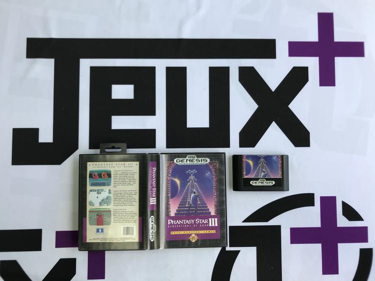 PHANTASY STAR III GENERATIONS OF DOOM (WITH BOX)