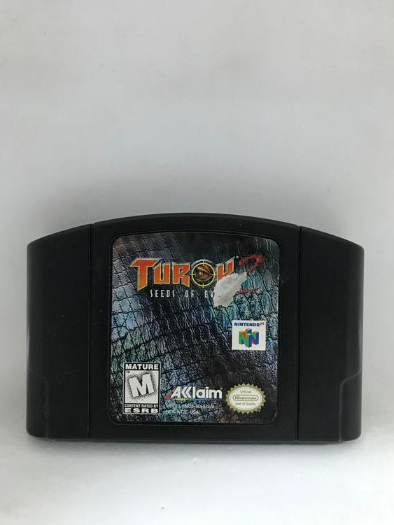 TUROK 2 SEEDS OF EVIL BLACK CARTRIDGE (COMPLETE IN BOX)