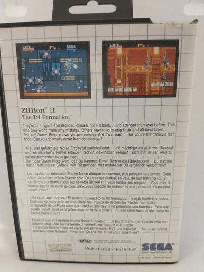 ZILLION II THE TRI FORMATION (WITH BOX)
