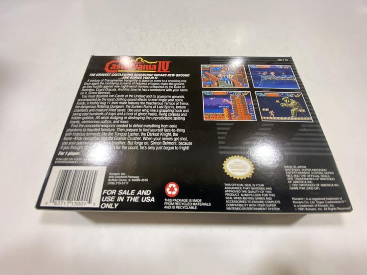SUPER CASTLEVANIA IV (COMPLETE IN BOX)