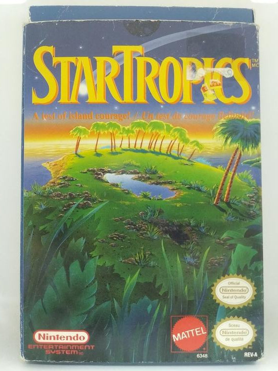 STAR TROPICS WITH LETTER (COMPLETE IN BOX)