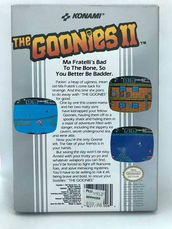 THE GOONIES II (COMPLETE IN BOX) (usagé)