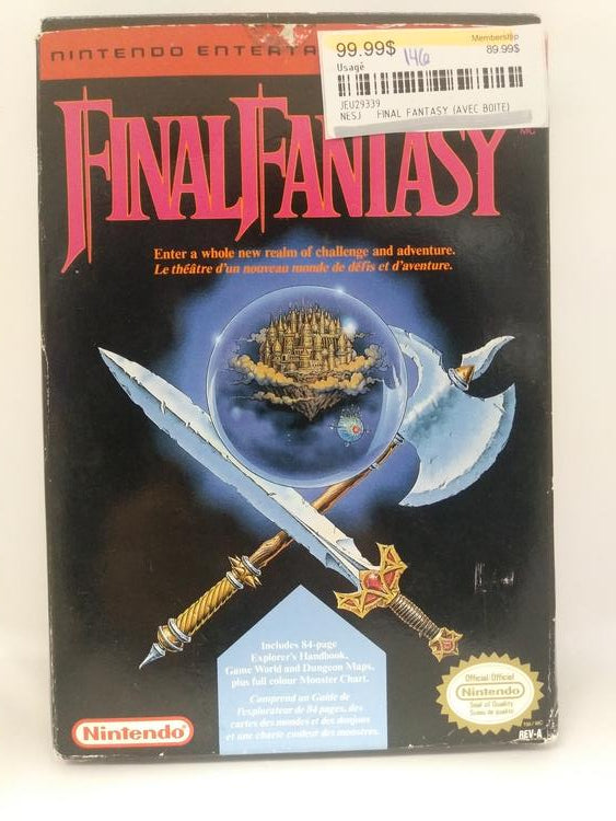 FINAL FANTASY (WITH BOX) (usagé)