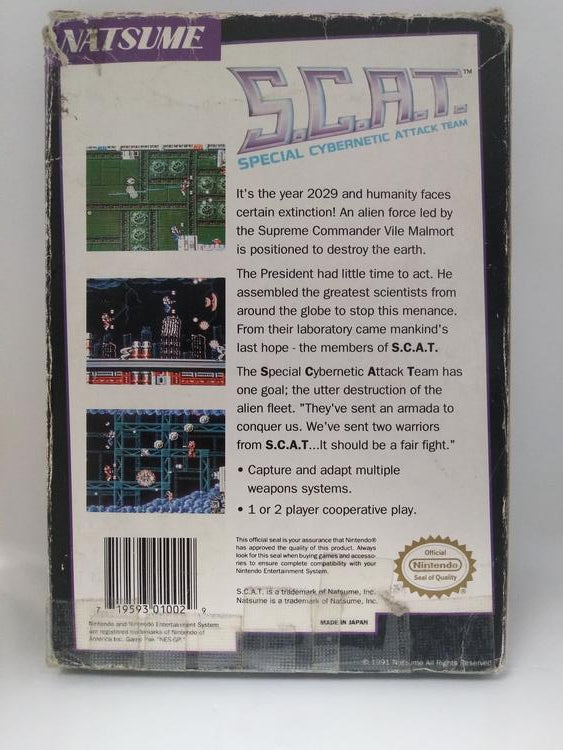 SCAT SPECIAL CYBERNETIC ATTACK TEAM (WITH BOX) (usagé)