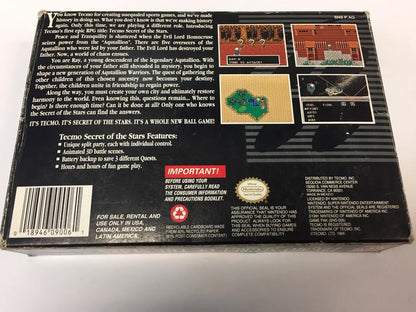 TECMO SECRET OF THE STARS (COMPLETE IN BOX) (usagé)