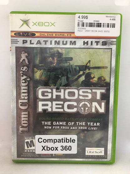 TOM CLANCY'S GHOST RECON PLATINUM HITS (WITH BOX)